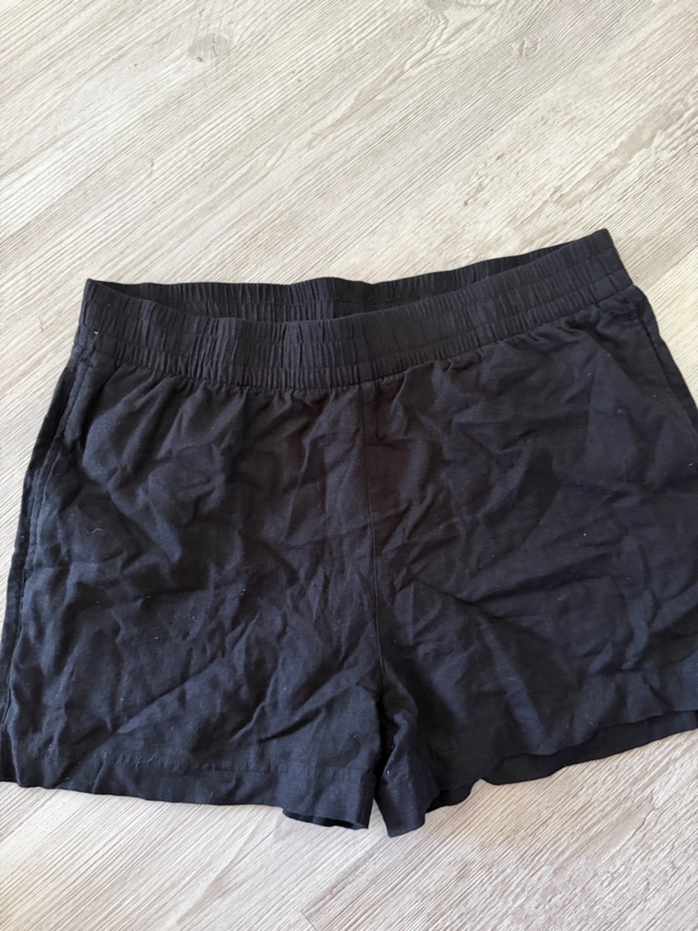 Old Navy Black Women's Elastic Waist Bike Shorts